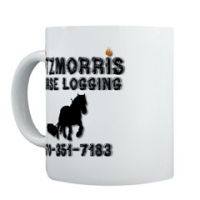 3 Fitzmorris Horse Logging Logo Mug