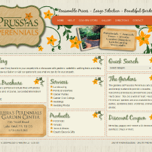Prussia's Perennials Website Design