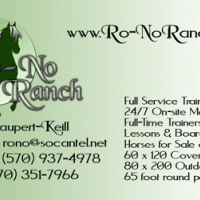 Ro-No Ranch Business Card (Front)